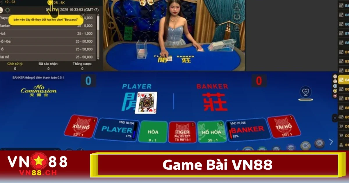 Game bài VN88 trở thành sân chơi đa dạng phù hợp với mọi phong cách, mọi sở thích, và cả những người mới bắt đầu