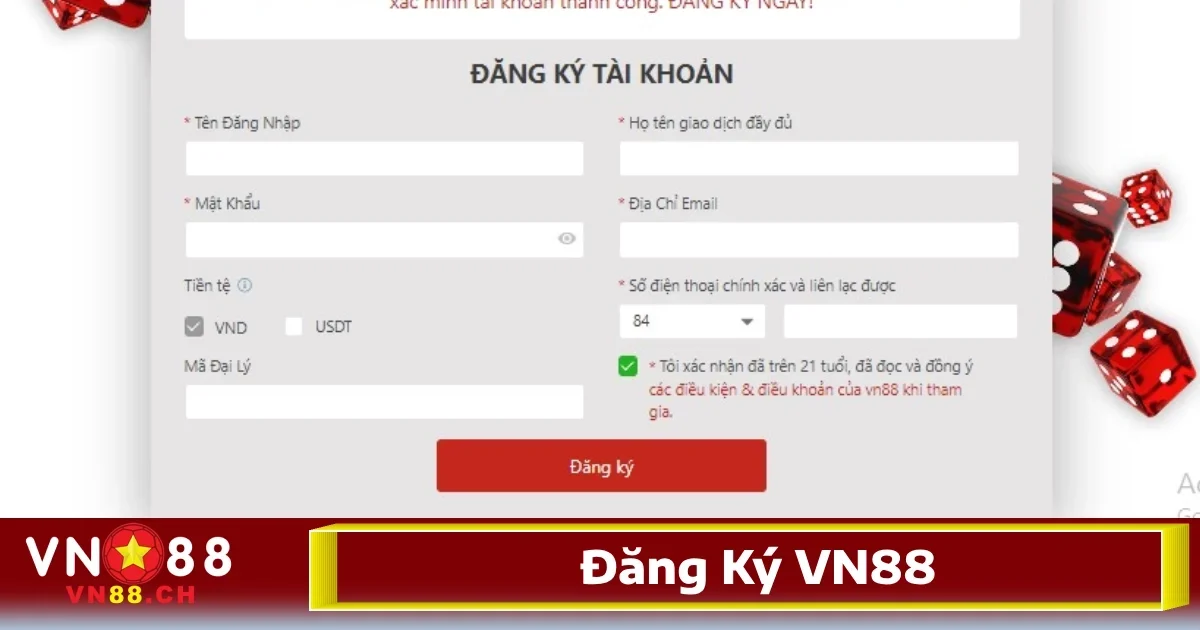 VN88 - Trang Chủ Nhà Cái VN88 Uy Tín Mới Nhất 109 Cách đăng ký tài khoản nhà cái rất đơn giản và dễ dàng